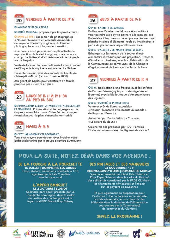 A VENIR / 27/06 : Débat mouvant sur l’alimentation