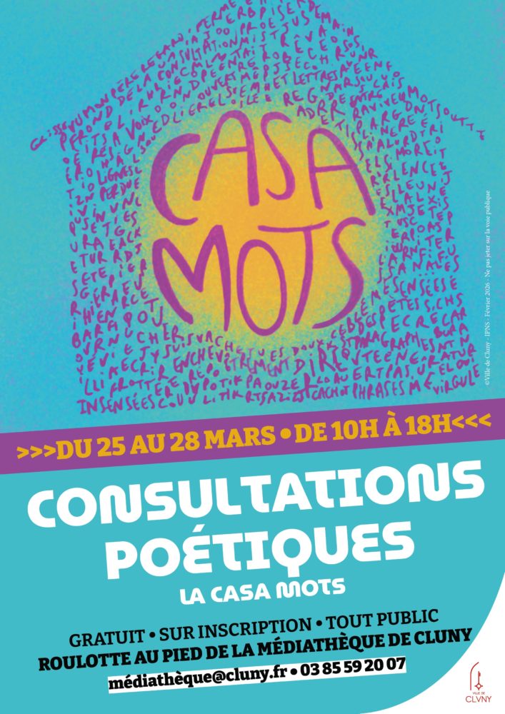EN SOUTIEN <br /> La Casa-Mots est de retour pour un peu de poésie dans l&rsquo;espace public <br /> prenez rendez vous !